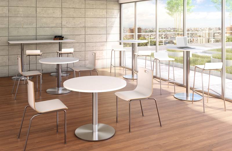 White Café Tables And Chairs